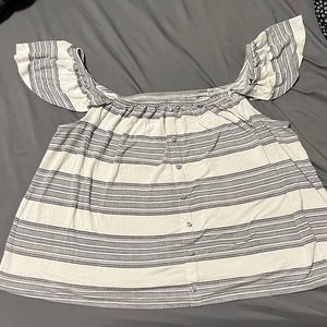 Torrid Off The Shoulder Strip Top